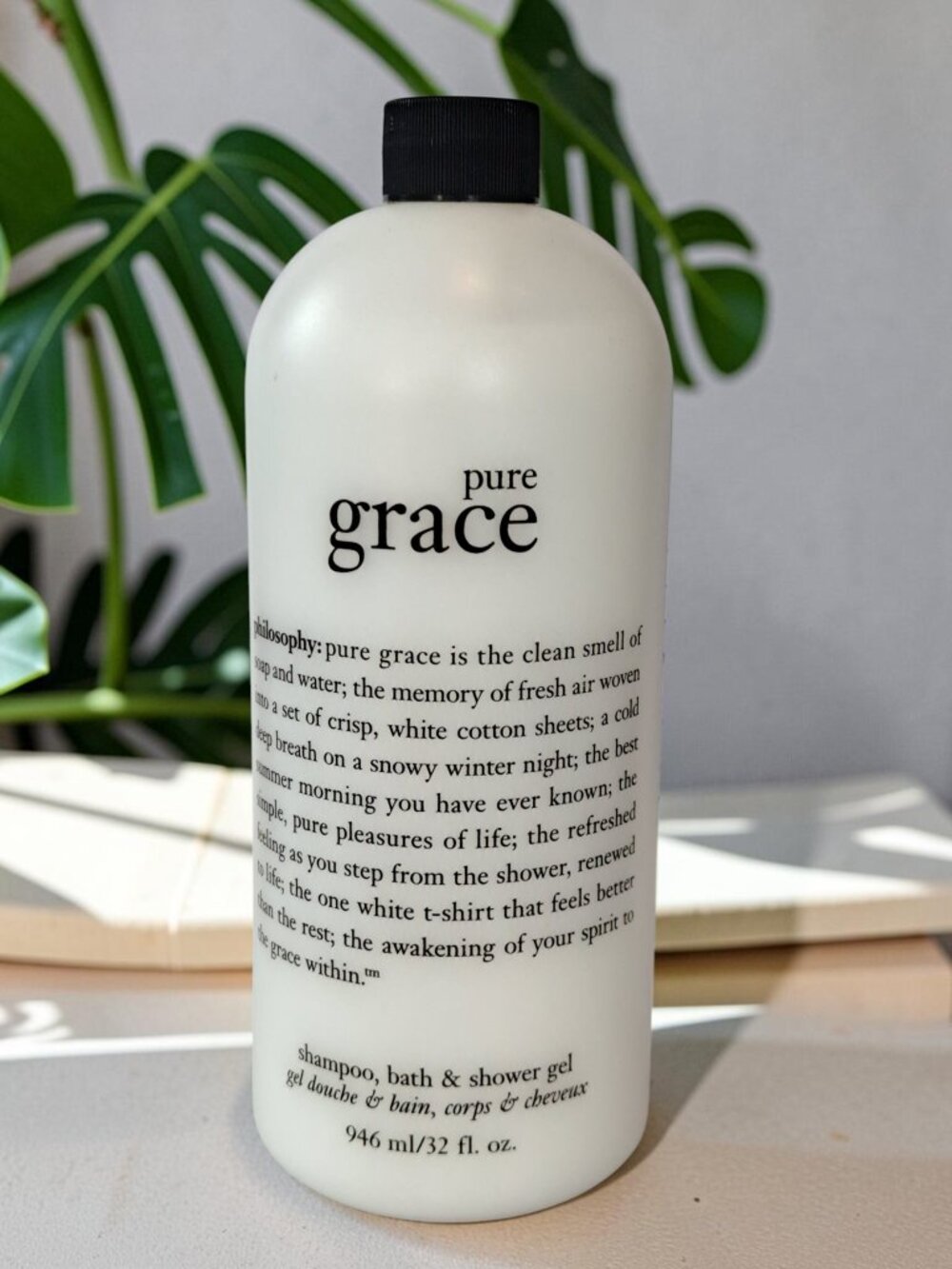 Philosophy Pure Grace Shampoo Shower Gel Bubble Bath 32 oz Sealed No Pump